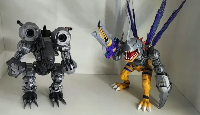 Metal Greymon e Machinedramon Model Kit Bandai Montados