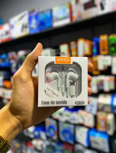 FONE DE OUVIDO TIPO C KAIDI KD-733 ?R$ 34,99