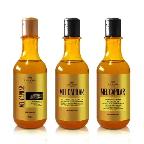 Kit Mel Capilar - Máscara, Shampoo e Condicionador - NUTRIÇÃO