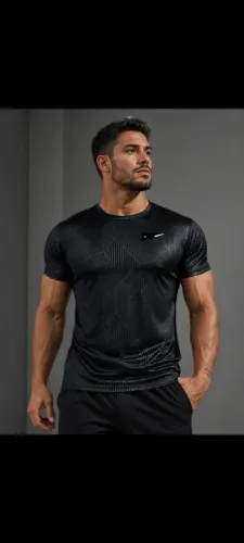 Camisa dry_fit com detalhes em 3D.