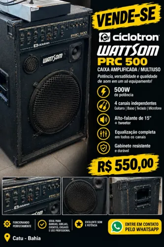 caixa de som Wattsom PRC 500