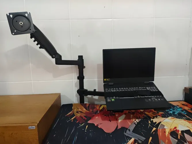 Suporte para notebook e monitor