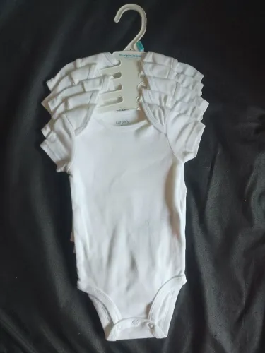 Kit 5 bodies carter's  branco 