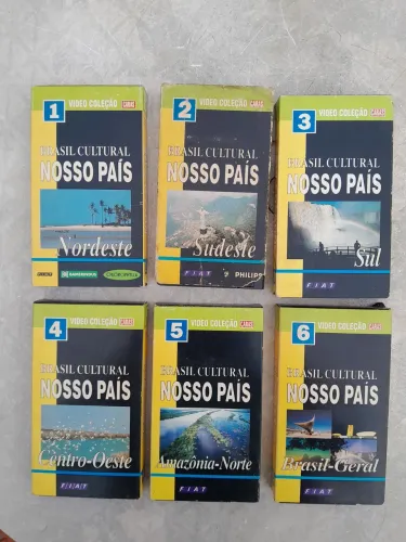 Vhs Coleção CARAS Brasil Cultural 6 fitas