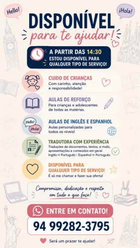 Babá, professora, tradutora