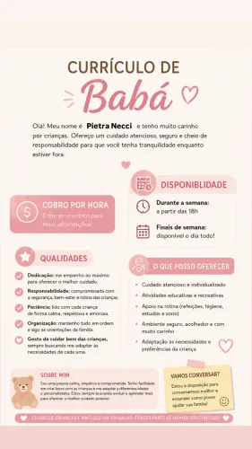 Currículo de Babá