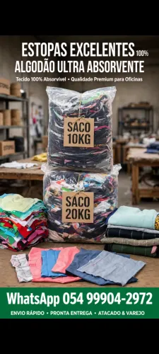 Estopas Premium finas absorvíveis
