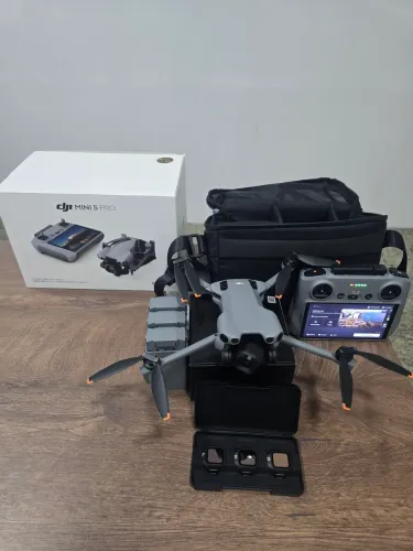 Drone Mini 5 RC com tela combo Fly More 52min 3 baterias