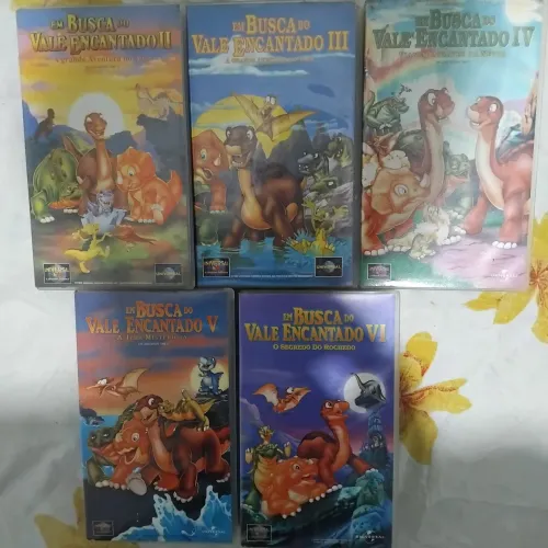 Vhs Em busca do vale encantado 2,3,4,5,6 Dublados originais Universal Picture