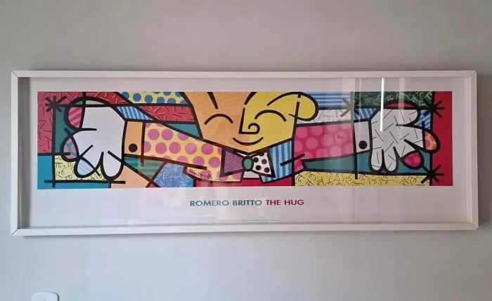Quadro O Abraço! Romero Britto 