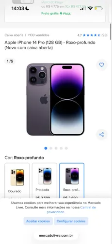 Vendo iPhone 14 Pro