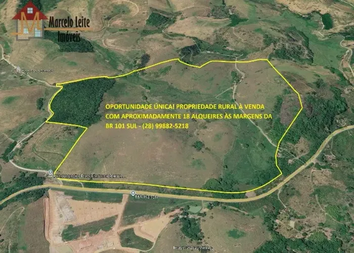 MARCELO LEITE IMÓVEIS VENDE PROPRIEDADE RURAL com aproximadamente 18 alqueires