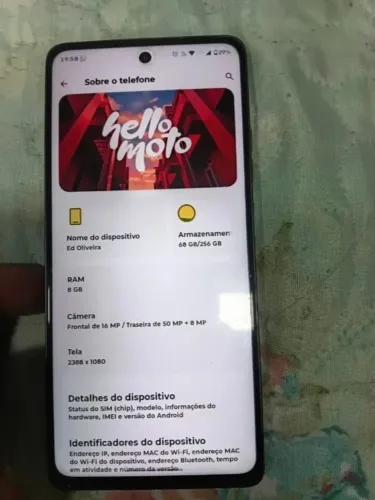 Celular Moto G75 256 GB, esta novo