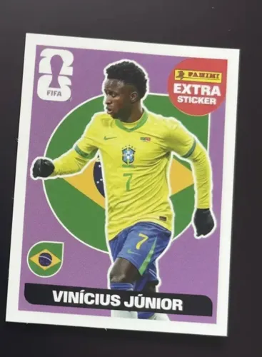 Figurinha extra legend Vini Junior roxa