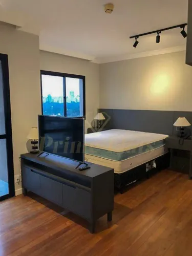 Flat disponível para locação no Clarion Faria Lima, com 27m², 1 dormitório e 1 vaga