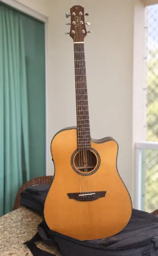 Violão Elétrico Strinberg Diamond Dd4sc Rt N Destro Com Bag (Usado)