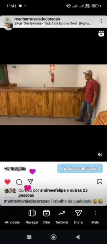 Balcão de madeira para bares e restaurante e outros comércios