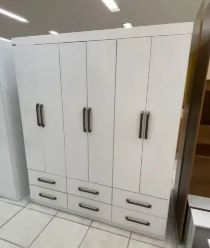 GUARDA ROUPA ROUPEIRO DALLAS COM 6 GAVETAS E 6 PORTAS EM OFERTA DO MÊS