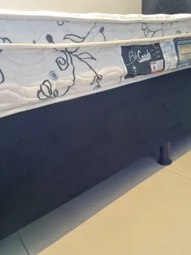 Cama box com colchão solteiro