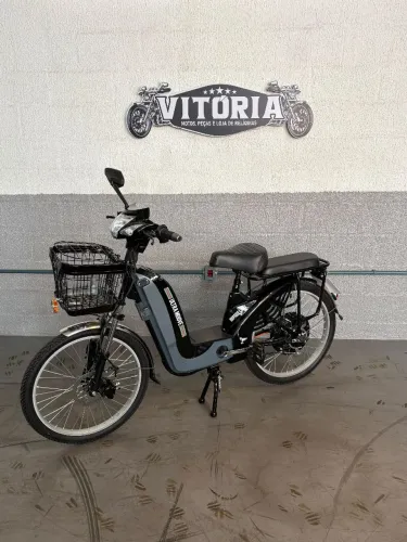 Bike elétrica 800W cinza - Novo pronta entrega