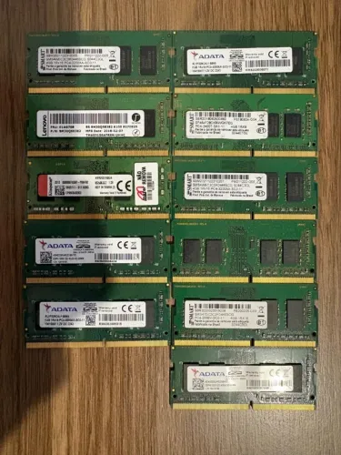 Lote Memórias DDR4 4GB