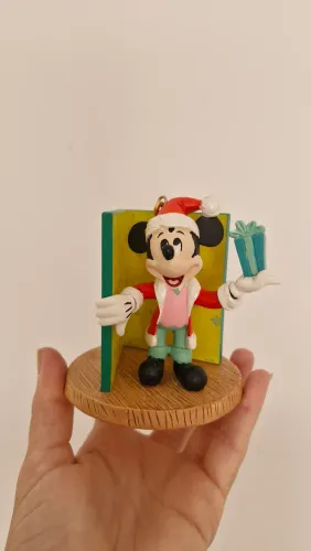Ornamento Natal Disney Mickey Livro