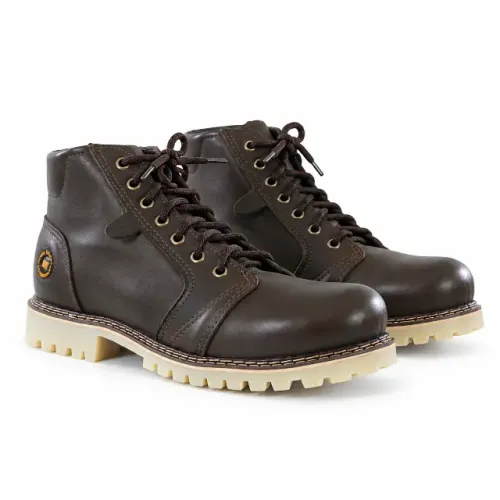 Bota Coturno De COuro
