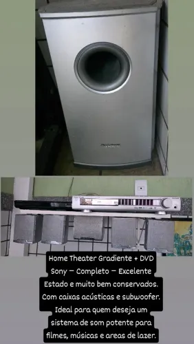 Home Theater Gradiente + DVD Sony