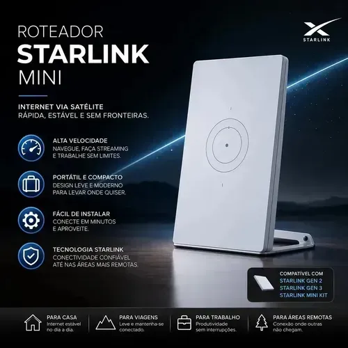 Roteador Starlink Mini - NOVO LACRADO