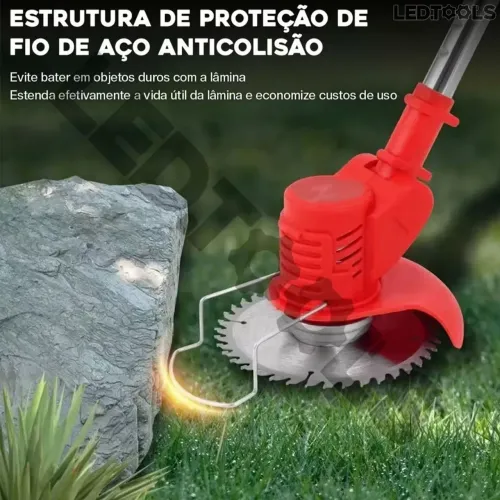 Roçadeira/ Aparador 2 Baterias 48V Completo