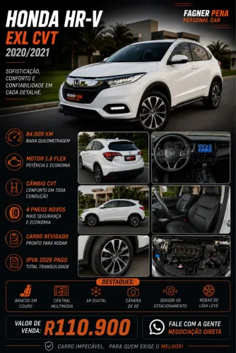 Honda HR-V EXL 1.8 Flexone 16V 5P Aut. 2021