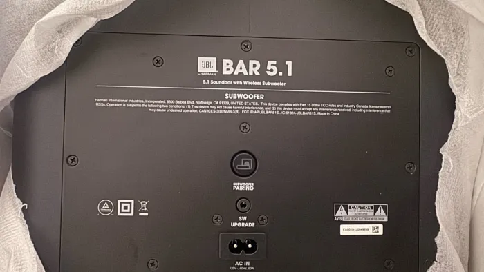 Subwoofer JBL para Soundbar 5.1 (subwoofer wireless)