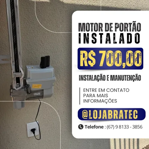 Motor de portão eletrônico de 8 segundos