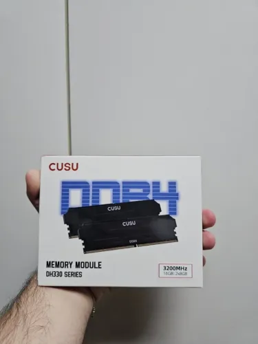 Memória RAM CUSU 16GB (2x8GB) DDR4 3200MHz CL16 - Preto