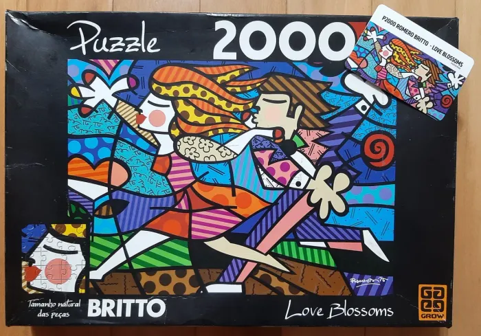 Quebra Cabeça Romero Britto Love Blossoms 2000 peças - Grow