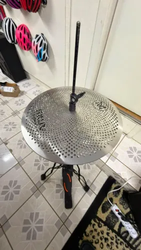 Chimbal 14 polegadas silent/mute + máquina de chimbal RMV
