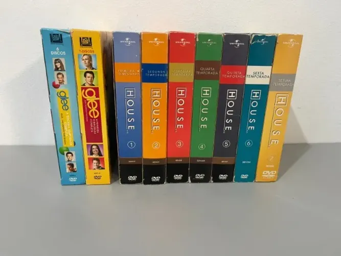 Box Coleção DVD Dr House + Glee