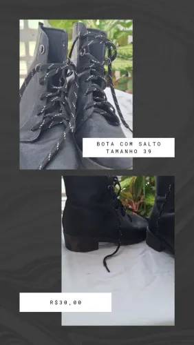 BOTA CANO CURTO TAMANHO 39/40