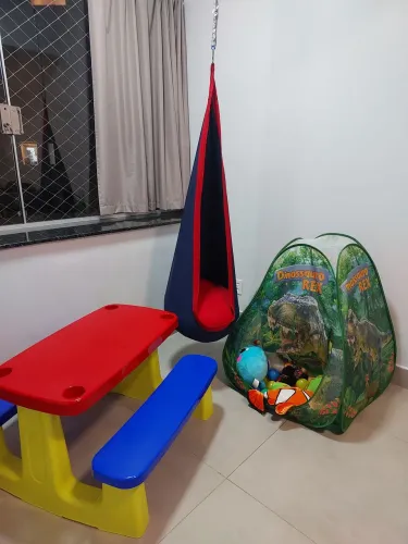 Mesa barraca e balanço