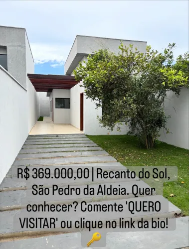 Casa Nova 3 Qts (Suíte) - Recanto do Sol - Alto Padrão e Pronta para Morar