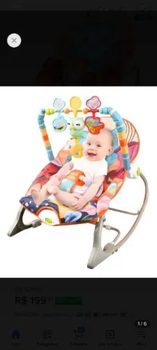 Cadeira de balanço para bebê 
