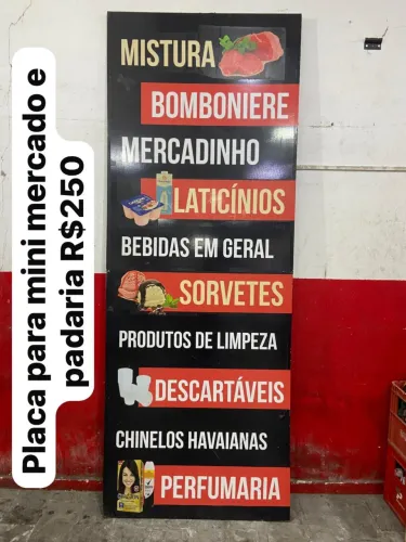 Placa de divulgação