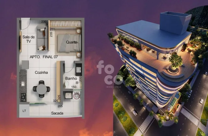 Studio à venda, 39 m² por R$ 471.764,00 - Jardim Sul - Uberlândia/MG