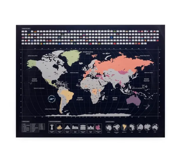 Mapa Mundi Raspadinha Imaginarium