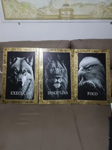 LEIA O ANUNCIO Quadros decorativos moldura trabalho artesanal douradaartesanal