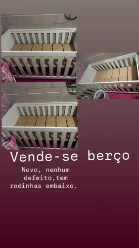Berço para bebê de rodinha embaixo 