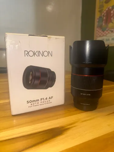 Lente Rokinon 50mm 1.4 para Sony full frame