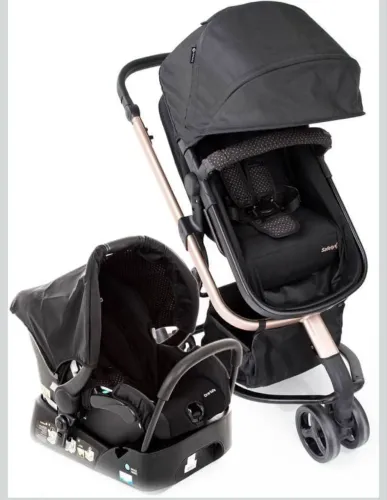 Carrinho de bebê + bebê conforto + base (Trio mobi+ edição limitada)