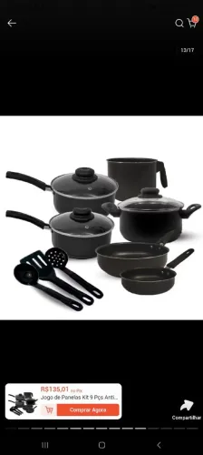 Panelas antiaderentes 8 itens novos de casa