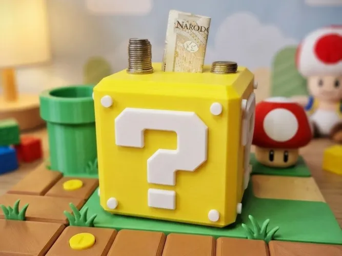 Cofre estilo Super Mario Bros